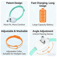 Interactive Laser Cat Collar with USB Charging