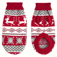 Knitted Dog Christmas Sweater for Small Pets