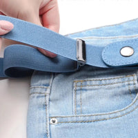 Adjustable Elastic Invisible No Buckle Belt