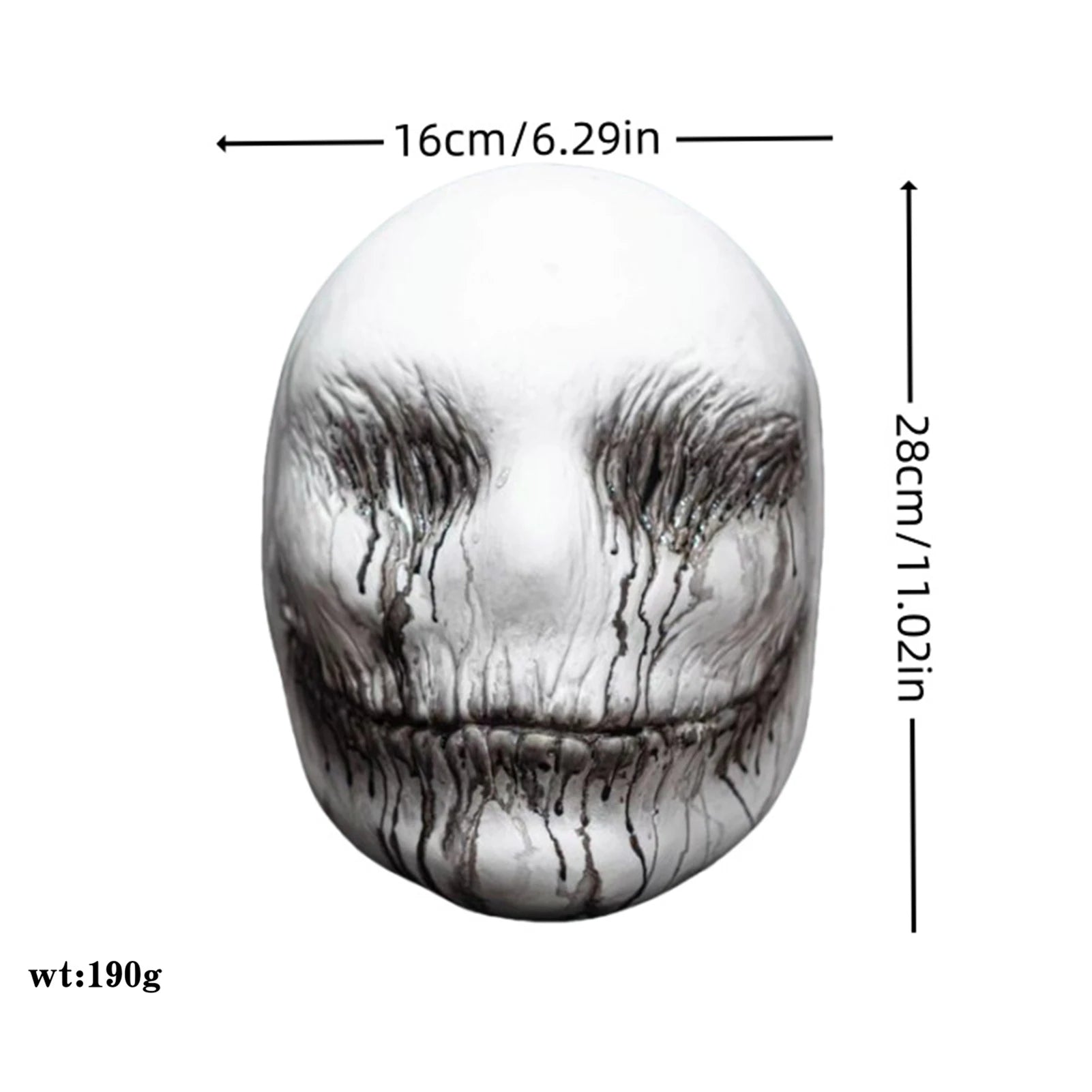 Realistic Halloween Skull Mask Creepy Ghost Costume Prop