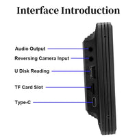 Touch Screen Car Stereo with Bluetooth and Backup Camera