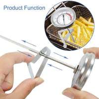 Stainless Steel Deep Fry Thermometer with Long Probe