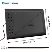 Graphic Tablet Drawing Pad Digital Pen