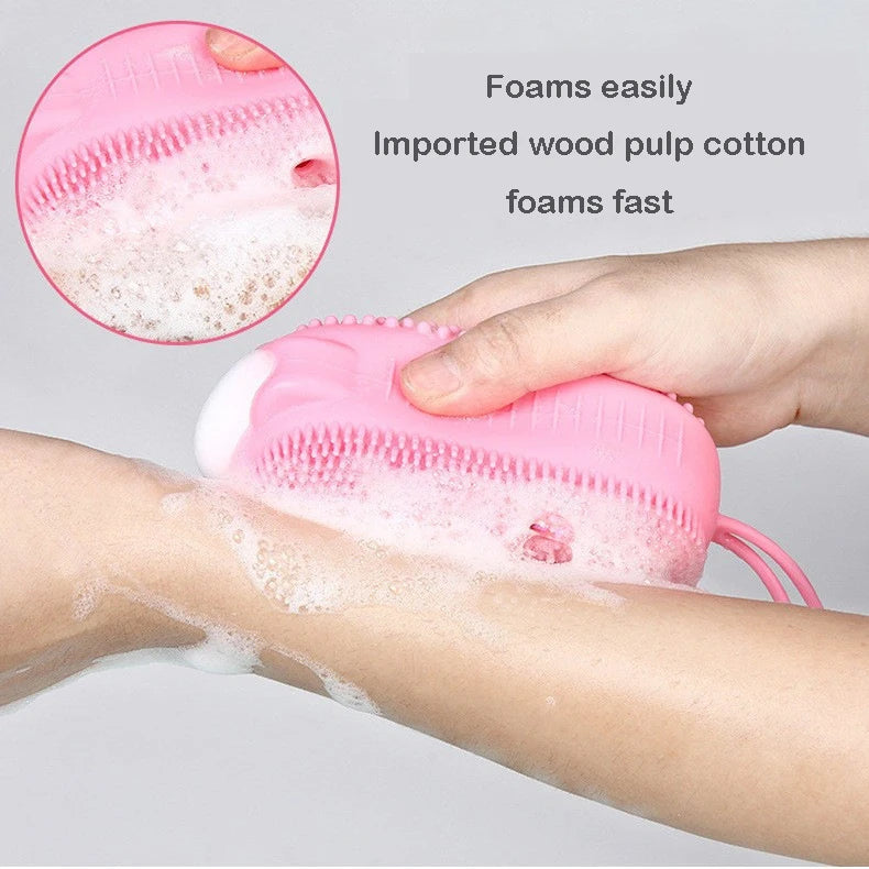 Silicone Body Scrubber with Soap Dispenser