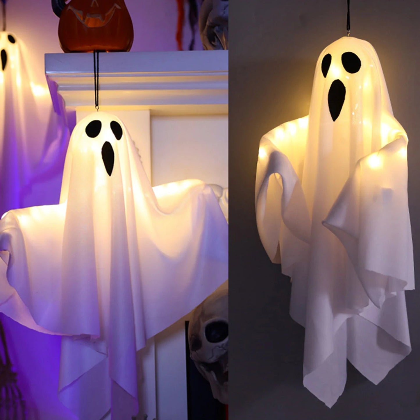 Hanging Halloween Lighted Ghost Decor
