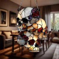 Hanging Skeleton Head Halloween Skull Decoration