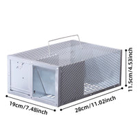Single Door Reusable Mouse Trap Metal Cage