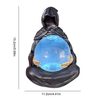 Grim Reaper Crystal Ball Halloween Decoration