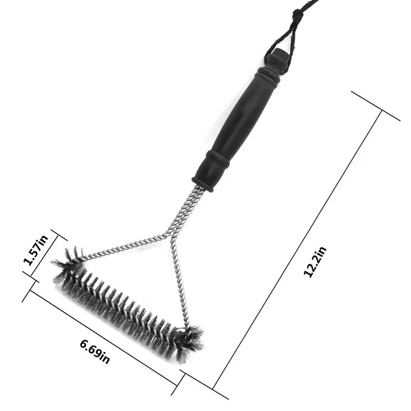 Stainless Steel Barbecue Grill Brush Cleaner