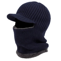 Knit Beanie Balaclava with Visor