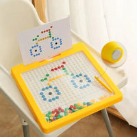 Large Magnetic Drawing Pad for Kids Montessori Magnetic Dots Board