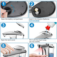 Automatic Touchless Dish Soap Dispenser For Kitchen And Bathroom