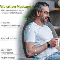 Chair And Car Seat Massage Cushion Pad With Heat