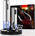 Electric Wine Bottle Opener Set with Vacuum Preserver, Automatic Corkscrew, Foil Cutter, Charging Base, Up to 30 Bottles per Charge