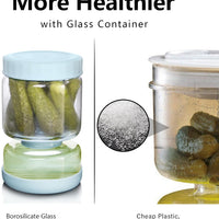 Glass Pickle Separator Jar