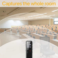 Professional Digital Voice Recorder | Audio Sound Recorder | Auto Saving Files with Built-in Speaker