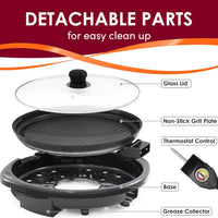 Smokeless Electric Tabletop Grill Nonstick