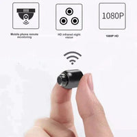 Small WiFi Security Camera Night Vision Wireless HD Kids Pet Safety Monitoring