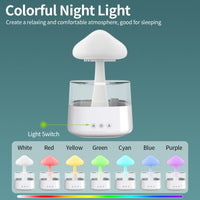 2-in-1 Desk Light Humidifier Rain Cloud Aromatherapy Essential Oil Zen Diffuser & Raining Cloud Night Light Mushroom Lamp