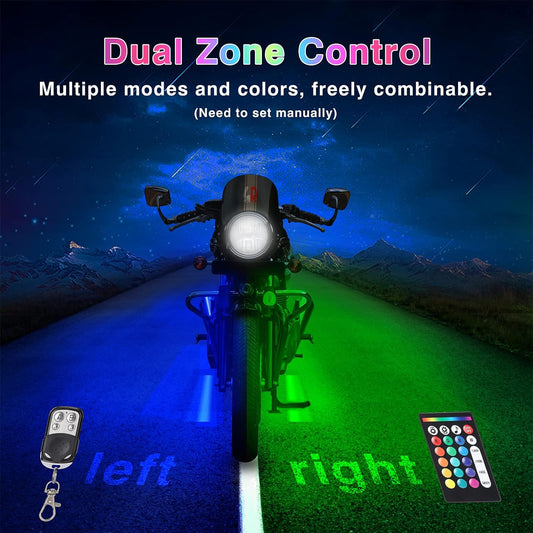 12-Piece Motorcycle LED Light Kit