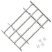 Adjustable safety grille for windows with 3 crossbars 700-1050 mm
