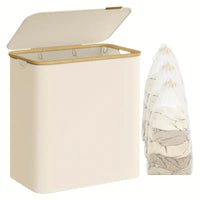 5072.1 oz foldable laundry basket with 2 compartments