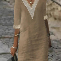 Elegant half-sleeve dress