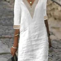 Elegant half-sleeve dress
