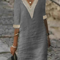 Elegant half-sleeve dress