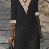 Elegant half-sleeve dress