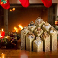 Nativity Scene Column Statues