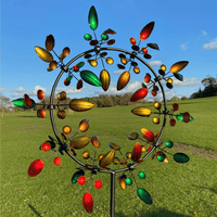 Magical metal windmill: Kinetic wind spinner for the garden