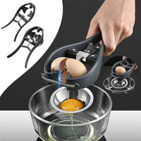 Stainless Steel Egg Cutter with Opening Mechanism