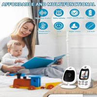 Wireless Video & Audio Baby Monitor with Night Vision and Two-Way Communication
