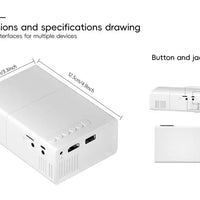 HD 720P - Fast Focus, Portable Projector