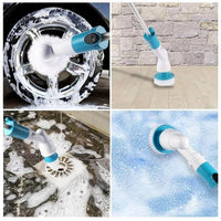 Cordless Electric Spin Scrubber with Extendable Handle Bathroom Cleaning Brush