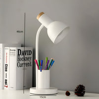 Modern Nordic LED table lamp with stylish pen holder