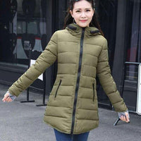 Long Quilted Coat For Women