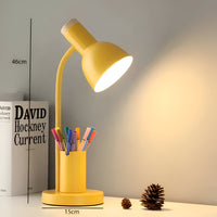 Modern Nordic LED table lamp with stylish pen holder