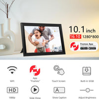 High-Resolution Digital Frame Top Electronic Frame With Video And Camera Features