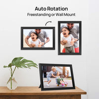 High-Resolution Digital Frame Top Electronic Frame With Video And Camera Features