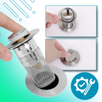 Retractable sink stopper to prevent odors