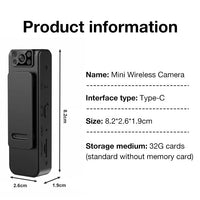 Mini Body Worn Camera With Audio