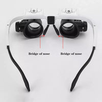 LED Glasses Magnifier 8x 15x 23x