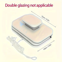 Double-sided magnetic window squeegee for double glazing
