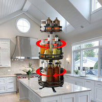 3-Tier Swivel Metal Organizer