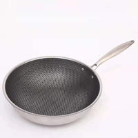 Stainless steel frying pan with non-stick coating for effortless cooking