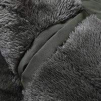 Multi-pocket padded fleece jacket