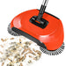 Manual 2-in-1 Broom with Rotating Brush
