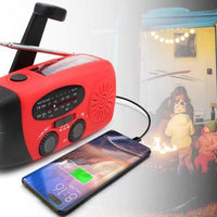 All-in-One Emergency Radio with Solar Power and Power Bank